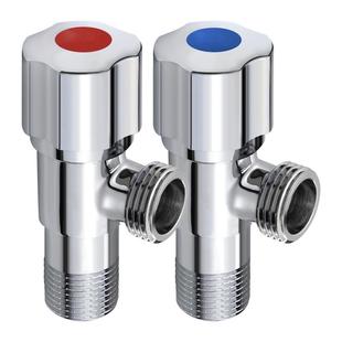 潜水艇三角阀全铜冷热 水器分水阀马桶三通阀门开关加厚4分八字阀