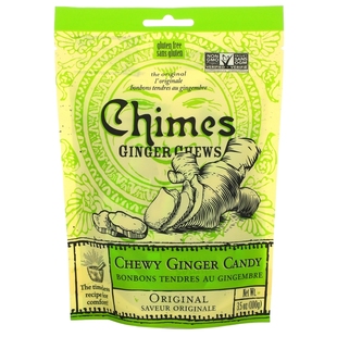 美国进口零食糖果礼品 Chimes Ginger原味软姜糖天然丝滑耐嚼100g