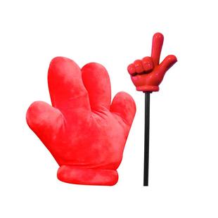 结婚整蛊道具指东看西手势指挥棒搞笑婚礼堵门游戏接亲红色大拇指