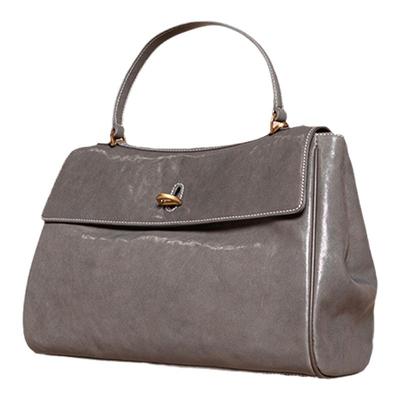 食草堂手提包包2025新款头层植鞣牛皮凯莉托特包公文包大容量陌璃