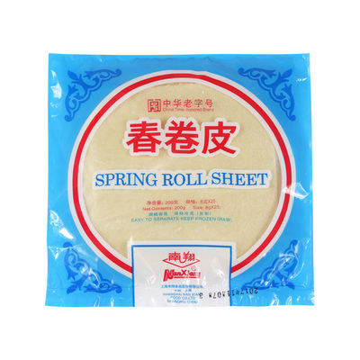 南翔春卷皮冷冻菜场面皮箱批工厂货源品质保证包制春卷烘焙食材