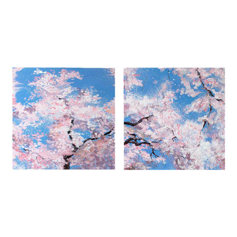 原创三千山油画简约现代手绘
