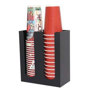 咖啡奶茶店杯架外带取杯子杯盖亚克力吧台用品一次性纸杯架取杯器