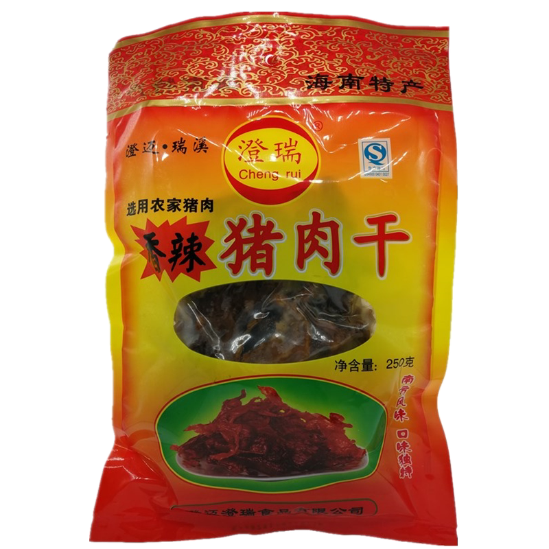 海南澄迈瑞溪猪肉干原味香辣熟食