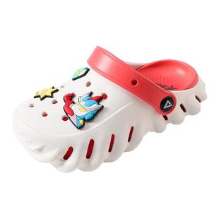 匹克儿童洞洞鞋女童新款外穿软底拖鞋大童户外防滑静音卡通沙滩鞋