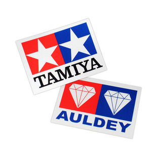 TAMIYA田宫汽车贴纸四驱车模型车贴双钻装饰贴纸反光动漫划痕贴花