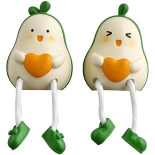 创意长腿吊脚娃娃摆件坐姿小家居装饰客厅玄关电视柜桌面儿童礼物