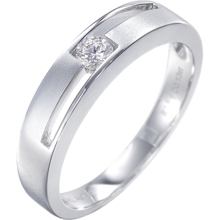 周生生PROMESSA如一系列18K白色黄金钻石戒指钻戒52659R