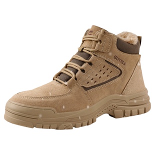 古伊萨劳保鞋男款冬季防砸防刺穿钢头钢板绝缘安全工作加绒棉鞋