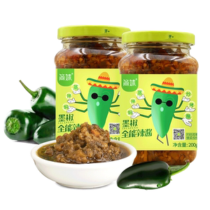 简妹墨椒香菇辣椒酱200g*2瓶