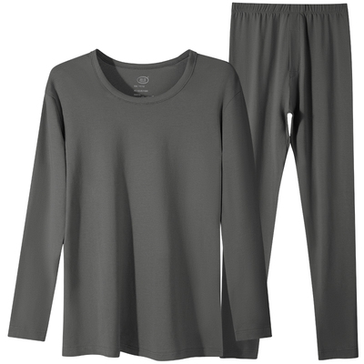 浪莎莱卡纯棉打底秋衣秋裤套装男