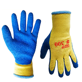 东兴TOWA#300手套丁腈橡胶涂胶涂掌手套防滑耐磨防割防油加工促销