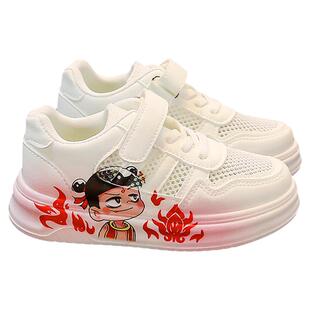 男童女童单网鞋2026新款春季儿童运动板鞋网面爆款小白鞋学生鞋子