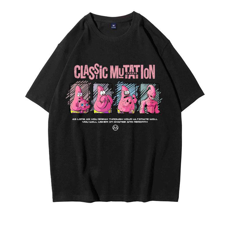 派大星联名七龙珠健身短袖t恤魔人布欧男ins潮牌动漫半袖夏季学生