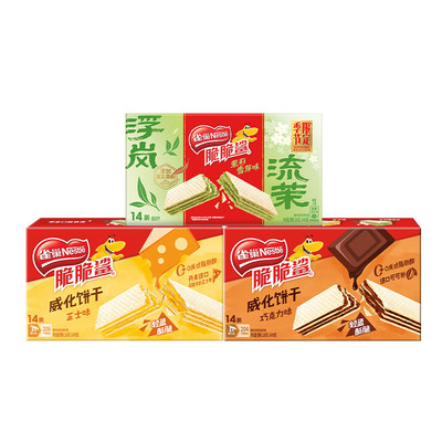 雀巢脆脆鲨无涂层威化饼干