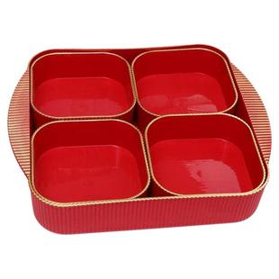 乔迁之喜装饰干果篮子搬家入宅仪式摆件新居布置摆台装饰礼物全套