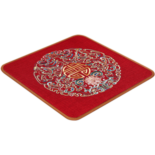 新中式红木椅子坐垫实木餐椅凳子垫子茶椅垫座椅座垫夏季薄款定制