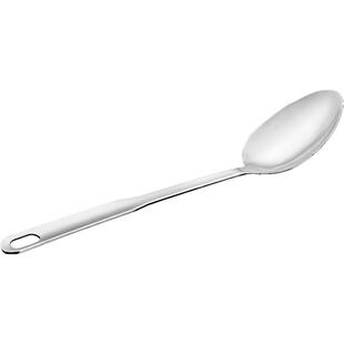 巨博不锈钢西餐炒勺分菜勺自助餐勺子长柄调羹汤匙商用大号鸭嘴勺