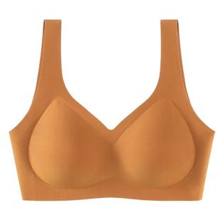 美思果冻条软支撑内衣女大胸显小薄款收副乳防下垂无钢圈无痕文胸