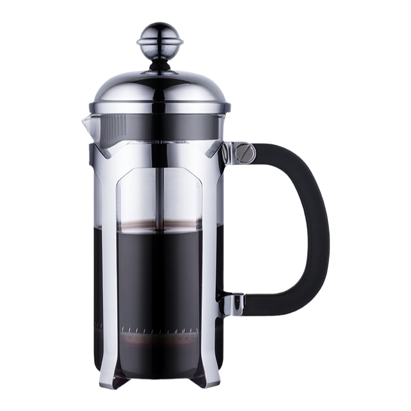 金美莱玻璃泡茶咖啡壶不锈钢泡茶器冲茶器 茶具过滤茶壶滤压茶壶