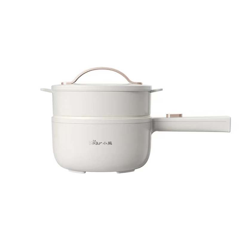 小熊电煮锅电火锅多功能迷你1.6L小型家用电热锅全新未拆正品