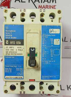 WESTINGHOUSE HFD3015 INDUSTRIAL CIRCUIT BREAKER (FAST SHIP B