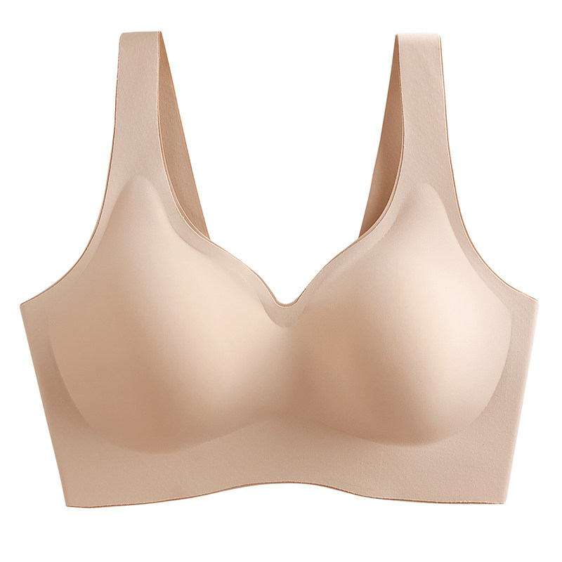 无痕乳胶运动内衣女防震跑步聚拢收副乳防下垂U型美背文胸罩薄款