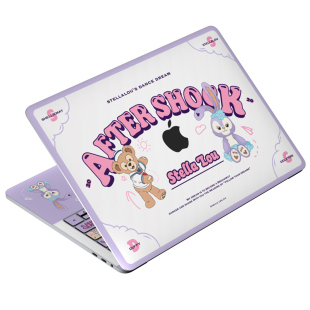 原色工场笔记本保护膜MacBookpro13.3寸20款air13pro16机身外壳膜新21款pro14M1仙女可爱紫色简约贴纸