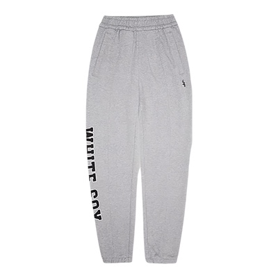 MLB正品学院风系列男女同款舒适字母束脚休闲长裤3APTV0141-44MGS