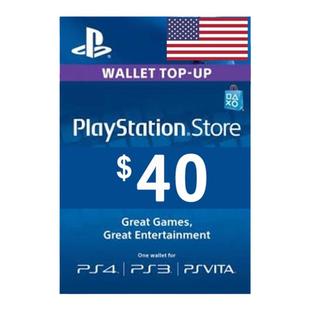 SONY美服索尼PSN点卡40刀 PlayStation Prepaid Voucher Code $40