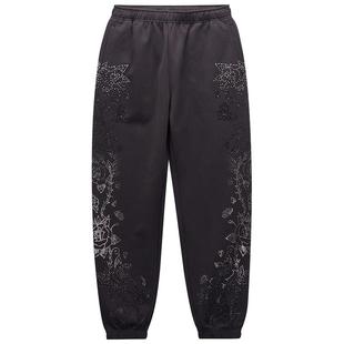 Ed Hardy埃德哈迪2025春季新款烫钻直身休闲女士长裤百搭运动裤