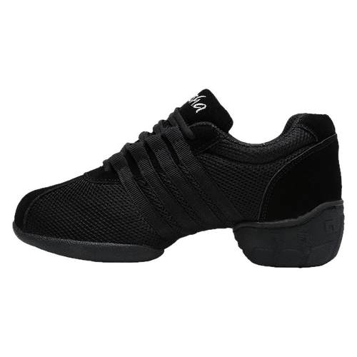 三莎正品舞蹈鞋网面夏季广场舞鞋女健身跳舞鞋成人爵士鞋软底增高