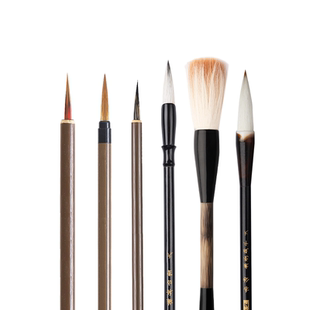 国画毛笔套装书法专用初学者入门中国画写意绘画勾线画笔水墨画工笔画白描极细画笔大中小专业级书画工具全套