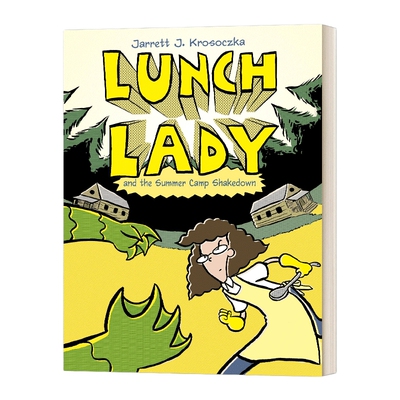 英文原版 Lunch Lady and the Summer Camp Shakedown 食堂阿姨4 热血漫画 英文版 进口英语原版书籍