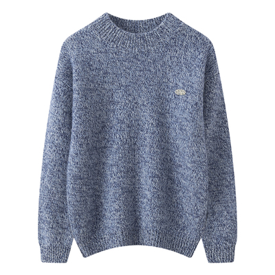 秋冬季三股花纱纯山羊绒加厚毛衣