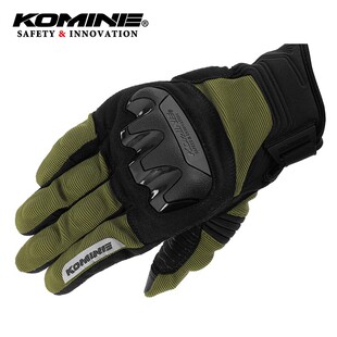 KOMINE 春夏秋摩托车骑行手套2493软防护触屏机车手套GK-220/2203