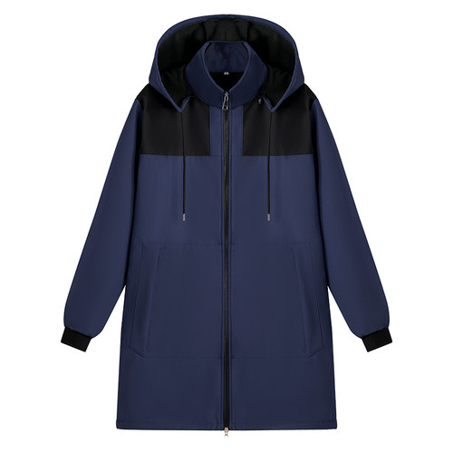 秋冬新款防水罩衣加绒厚厨房外穿漂亮长袖男女大人围裙大褂工作服