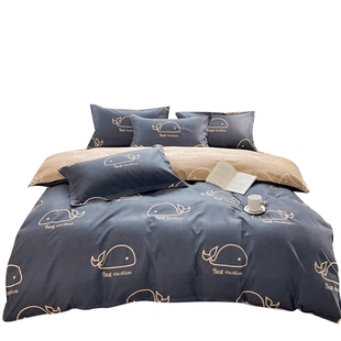 被套单件150x200x230学生宿舍单人被罩单独被单非全棉纯棉四件套