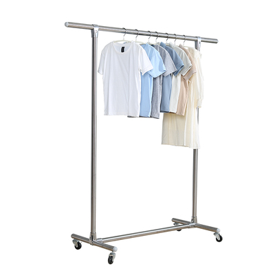 晾衣架落地单杆加粗不锈钢