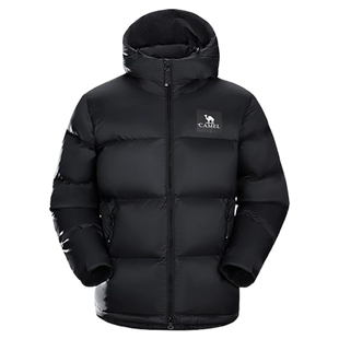 【黑钻5PLUS】骆驼户外羽绒服春季男女同款加厚保暖拒水绒外套