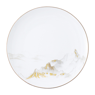 酒店火锅高骨瓷摆台餐具套装餐盘定制餐碟商用餐饮店专用盘子碟子