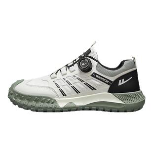 回力男鞋夏季透气网面户外登山运动休闲旋钮纽扣跑步防滑旅游潮鞋