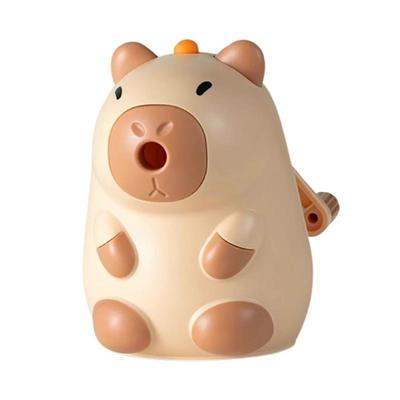 卡皮巴拉卷笔刀手摇铅笔削笔器手动转笔刀学生专用自动卡通可爱儿童刨笔刀削笔机铅笔刀销笔器文具自动进铅笔