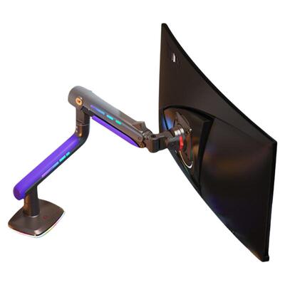 NB G60 曲面屏电竞级专用显示器支架 RGB灯效 万向旋转 机械弹簧