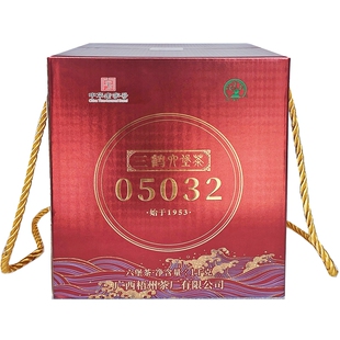 三鹤05032六堡茶1千克礼盒装特级茶陈年黑茶叶散茶厂广西梧州特产
