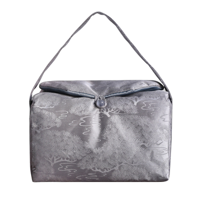 春泥手工布艺织锦收纳包旅行便携茶艺包盖碗茶壶茶杯收纳袋茶事包