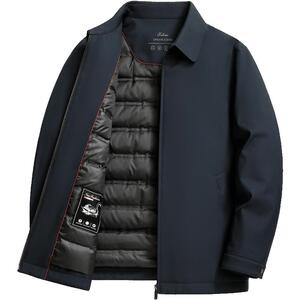 雪中飞短款翻领内胆可脱卸鹅绒服