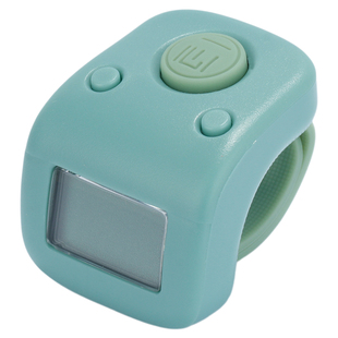 一心计数器升级款夜光电子数显充电随身手按戒指型点数器记数绿色