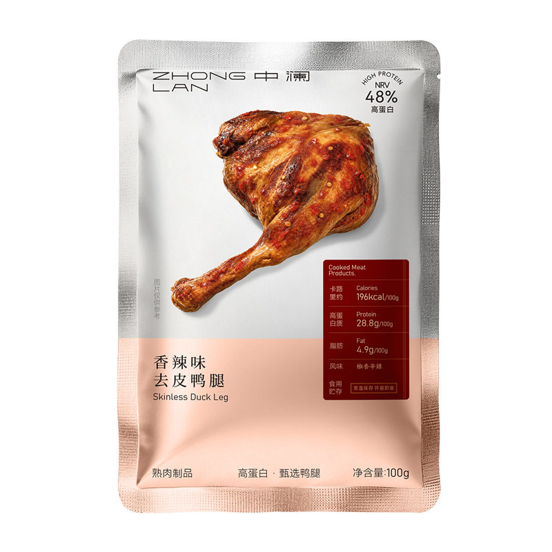 高蛋白去皮鸭腿健身房商场同款!