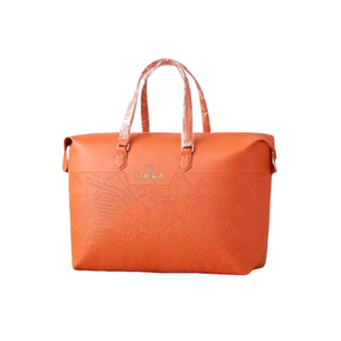 高端蚕丝被包装家纺羽绒被收纳袋压纹皮革手提袋可定制